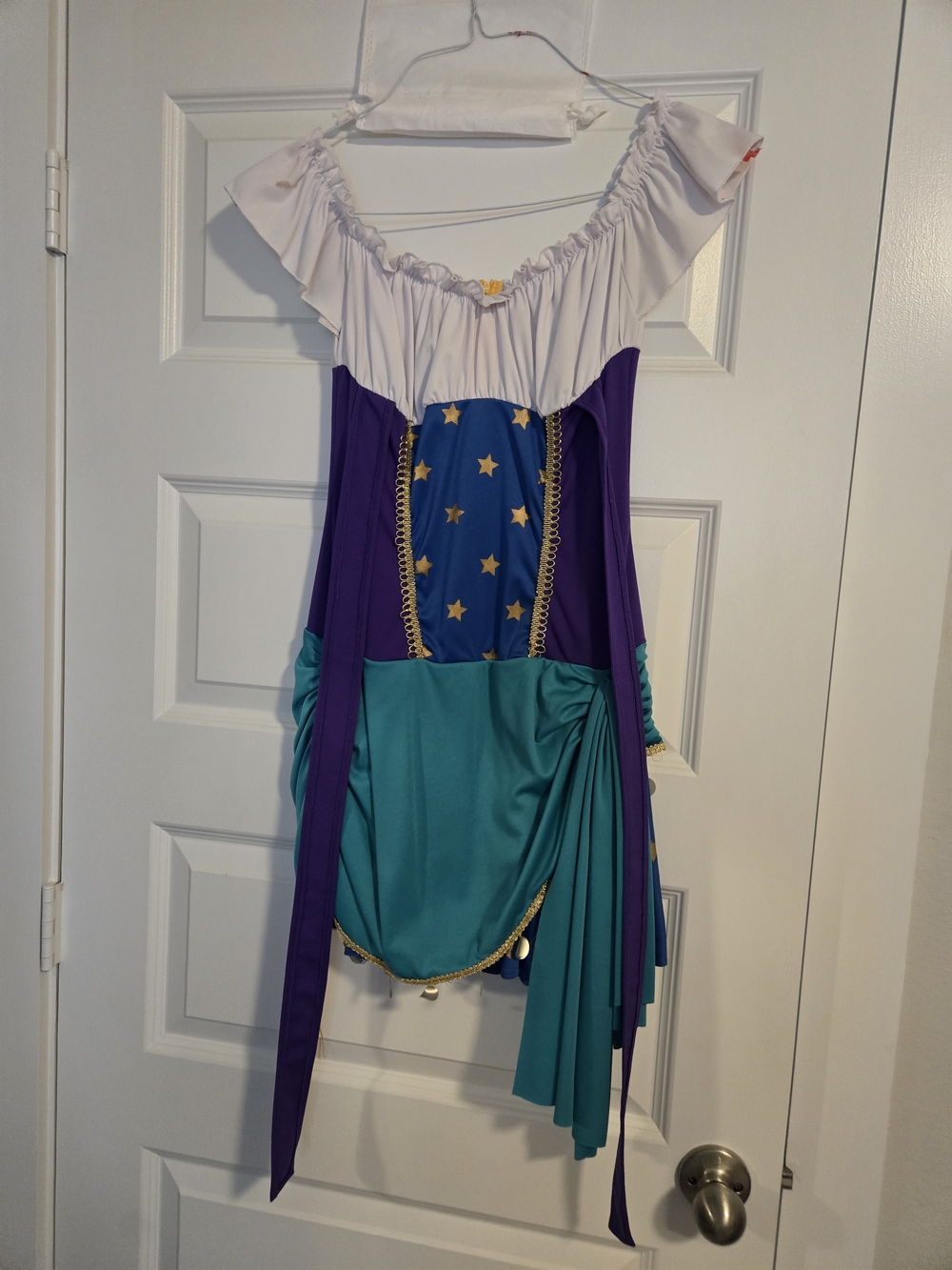 Gypsy Costume Dress - Purple Teal For Women Size Small